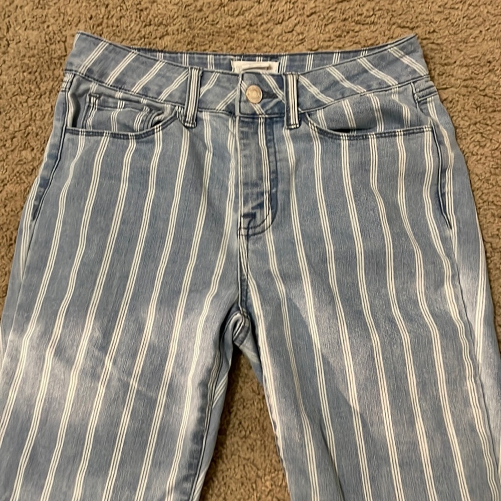Striped jeans